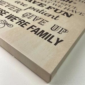 WE’RE FAMILY wall art